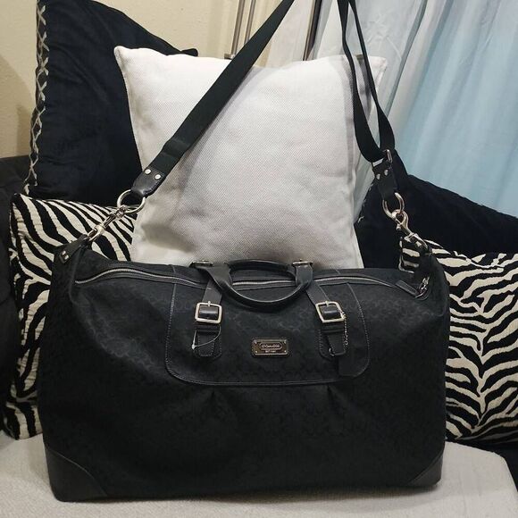 COACH VOYAGE SIGNATURE CABIN DUFFLE BAG LUGGAGE - Picture 1 of 12